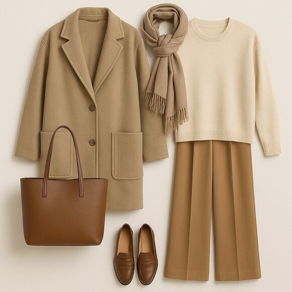 Simply Vera Vera Wang XXL Camel Coat – Elegant, Cozy & Timeless - Picture 3 of 12